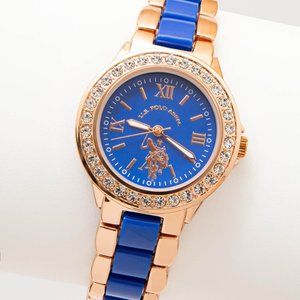 U.S. POLO ASSN. Ladies Royal  Blue link Watch